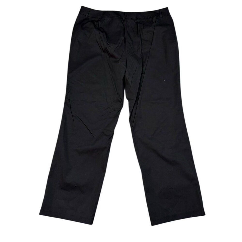 New Venezia Twill Trouser Womens 24 Tall Black Stretch Straight Leg Dress Career